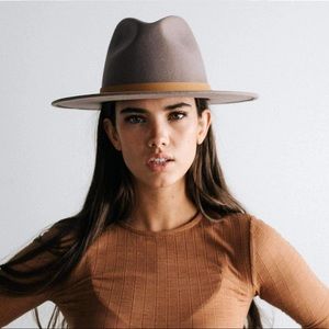 Gigi Pip grey felt fedora